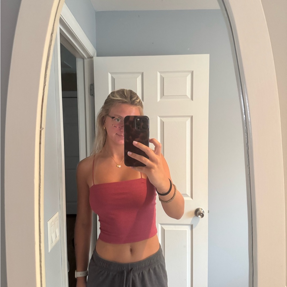 American Eagle Outfitters Red Tube Top